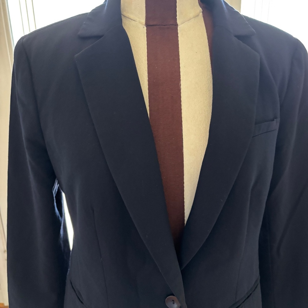 VINTAGE Pendleton Blazer Womens 6 Navy Blue Virgin Wool Jacket Preppy Classic - Picture 1 of 12